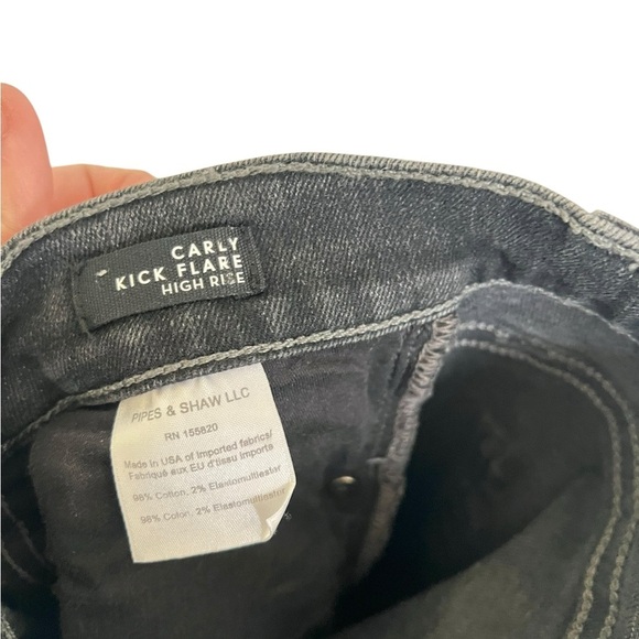 Veronica Beard Carly Kick Flare in Salt & Pepper - Picture 7 of 8